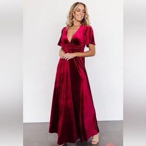 Velvet Red Dress NWT